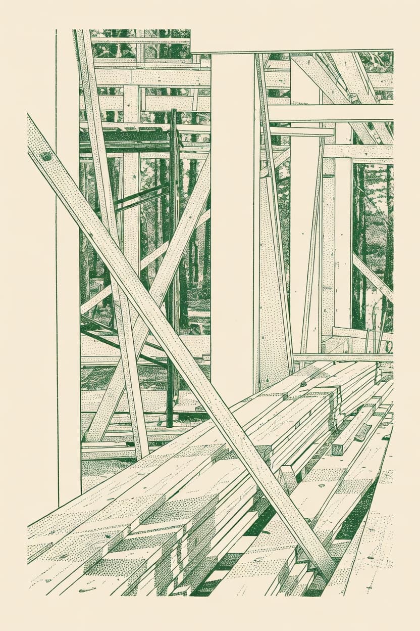 Construction crew on a rooftop